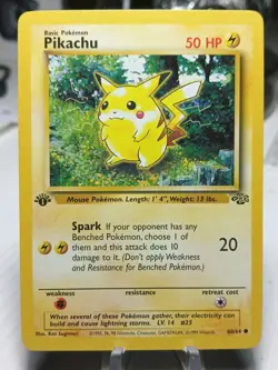 1999 Pokemon Jungle Pikachu 60/64 Common 1st Edition NM/LP - Image 1