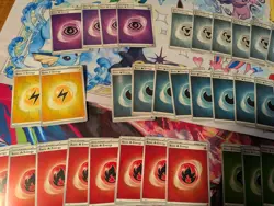 Pokemon Lot Of 46 Shrouded Fable Reverse Holo Energies NM - Image 2