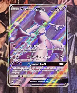 Pokemon TCG Mewtwo GX (Full Art) Shining Legends 72/73 Holo Full Art - Image 1