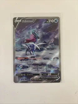 Pokemon TCG Suicune V Crown Zenith: Galarian Gallery Gg38/Gg70 Holo Ultra Rare - Image 1
