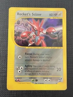 Rocket's Scizor #4 non Winner Best of Game WOTC Near Mint Black Star Promos 2002 - Image 1