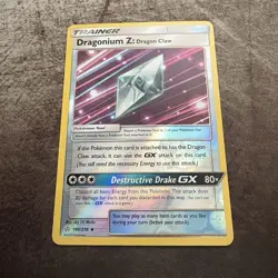 Dragonium Z:Dragon Claw 190/236 Reverse Holo - Cosmic Eclipse - Pokemon - NM - Image 1