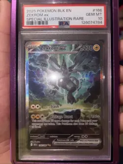 2025 Pokemon Black Bolt Zekrom Ex Special Illustration Rare Psa 10 - Image 1