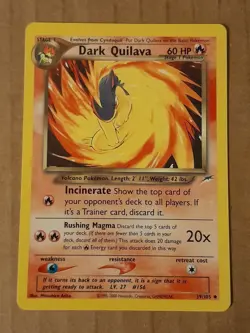 Pokemon Dark Quilava 39/105 NEO Destiny NM See Pictures - Image 1