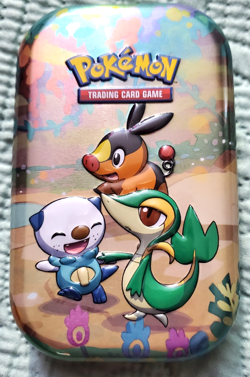Pokemon TCG Celebrations Mini Tin - Unova - Snivy Tepig Oshawott - EMPTY - Image 1