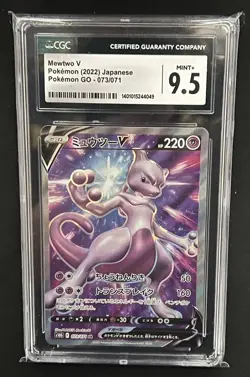 Pokemon Mewtwo V Pokemon Go s10b Japanese SR Full Art #073 CGC 10 Gem Mint - Image 1