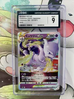 Mewtwo VSTAR 2022 Pokemon Go 031/071 CGC 9 - Image 1