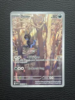 Deino 146/086 SV:White Flare Illustration Rare New MINT Pokemon TCG 2025 - Image 1