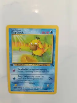 1999 Pokemon Fossil Psyduck 1st Edition no. 53 NearMint - Image 2