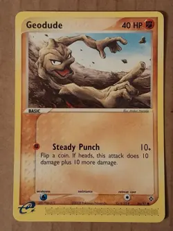 Pokemon Geodude 56/97 Ex Dragon Common NM See Pictures - Image 1