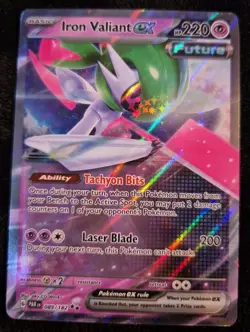 Pokemon - Iron Valiant Ex 089/182 - Paradox Rift - Holo Double Rare - Near Mint - Image 1