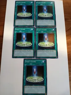 x5 YuGiOh! Sage's Stone GLD4-EN038 Common Limited Edition - Image 1