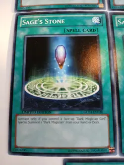 x5 YuGiOh! Sage's Stone GLD4-EN038 Common Limited Edition - Image 4