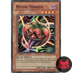 Yugioh Mystic Tomato 5DS1-EN017 Common 1st Edition NM - Image 1