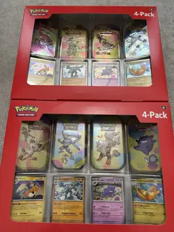 Pokemon 151 4 Mini Tins + 4 Promo Cards Bundle Sam’s Club - Image 1