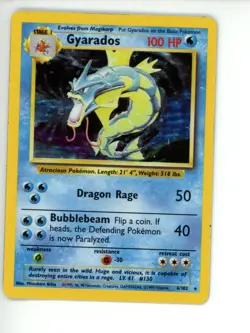 Dark Gyarados Holo Rare Unlimited - Team Rocket 8/82 - Vintage Pokemon Card MP - Image 1