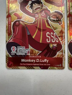Monkey.D.Luffy P-080 Bandai Card Games Fest 24-25 Promo Near Mint NM (2) - Image 4