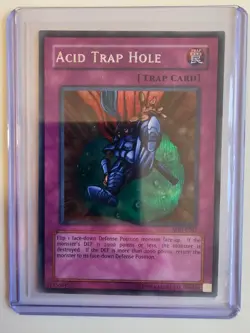 Acid Trap Hole SDD-E002 Prismatic Secret Rare UNL Edition Yu-Gi-Oh TCG Card Mint - Image 1