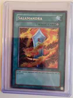Salamandra SDD-E003 Prismatic Secret Rare UNL Edition Yu-Gi-Oh TCG Card Mint - Image 1
