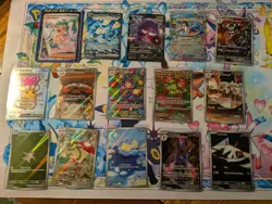 Pokemon Lot Of 15 Cards NM Special Illustration Rare, IR, V, Ex - Image 1