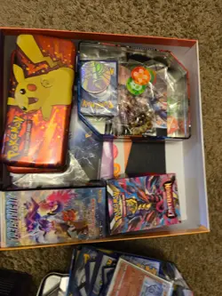 Childhood pokemon card collection 400+ cards and PSA Sirfetchd - Image 2