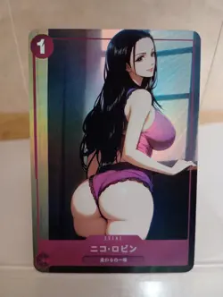 Nico Robin One Piece Anime Waifu Sexy Goddess Doujin Card - Image 1