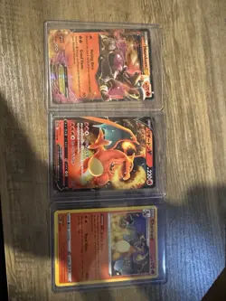 Pokemon TCG Cards Lot of 3 NM Mixed EX and V Holo Cards - Image 1
