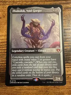 MTG Magic The Gathering Thick Stock Card! Zhulodok Void Gorger Mythic Foil! - Image 1