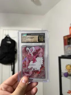 CGC 10 Pristine Enamorus 074/066 AR Art Rare Crimson Haze sv5a Pokemon Card - Image 1
