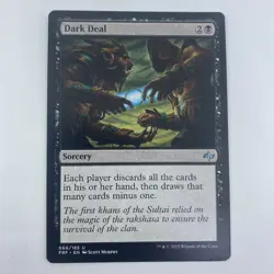 MTG Dark Deal Fate Reforged LP Black Sorcery Wheel Effect EDH Magic Card - Image 1