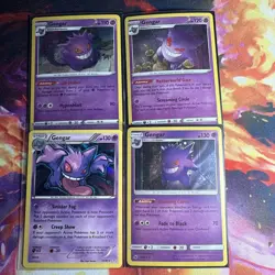 Pokemon TCG Lot Of 4 Gengar Cards Generations Lost Origin Etc. - Image 1