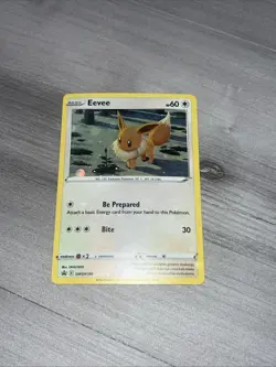Eevee - SWSH190 - Pokemon Sword & Shield Promo Ultra Rare Holo Card NM - Image 1