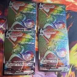 Pokemon TCG Lot Of 16 Rainbow Rare Cards Melmetal Lunala Lycanroc - Image 4