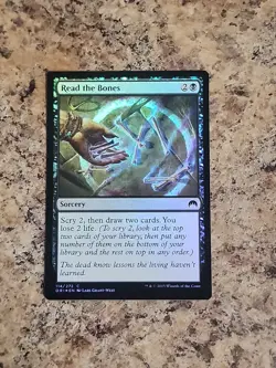 Read the Bones FOIL Magic Origins NM Black Common MAGIC MTG CARD Unplayed - Image 1