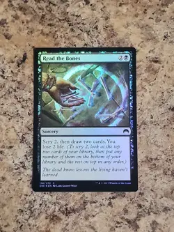 Read the Bones FOIL Magic Origins NM Black Common MAGIC MTG CARD Unplayed - Image 2