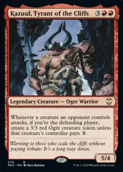 1x Kazuul, Tyrant of the Cliffs NM-Mint, English Commander: Streets of New Capen - Image 1