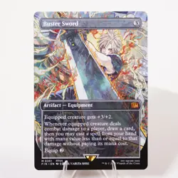 Buster Sword Borderless 351 Final Fantasy FIN MTG MP Regular See Video - Image 1