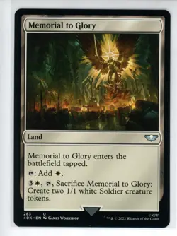 MEMORIAL TO GLORY Warhammer 40K #283 40K(NM+)(MTG) - Image 1
