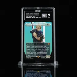 TAG 9 CLOUD, MIDGAR MERCENARY 2025 MTG FINAL FANTASY #0375 BORDERLESS FOIL - Image 1