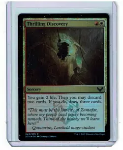 Thrilling Discovery - Foil - Strixhaven - Magic the Gathering - Image 1