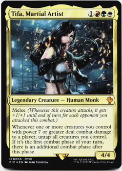 Tifa, Martial Artist - FOIL - [Commander: Final Fantasy] MTG (FIC) Mythic ????? - Image 3