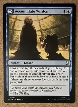 Accumulate Wisdom - Avatar: The Last Airbender TLA - NM MTG - Image 1