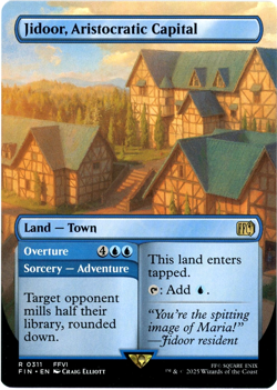 Jidoor, Aristocratic Capital (Borderless) - 0311 - Final Fantasy MTG - SHIPS NOW - Image 1