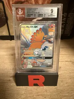 Pokemon TCG Ho-Oh GX Full Art Holo Card SV50/SV94 BGS 9 Mint - Image 1