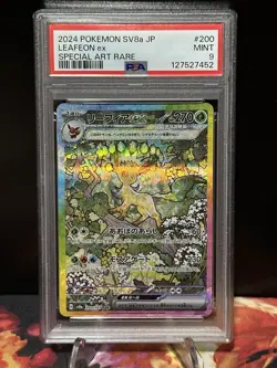 2024 Pokemon Japanese Leafeon #200 Special Art Rare Terastal Festival PSA 9 Mint - Image 1