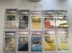 10 PSA CGC Graded Pokemon Lot Umbreon Charizard McDonald’s Pikachu ETB Promo - Image 3