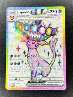 Espeon ex SVP 175 Black Star Promo Prismatiic Evolutions Pokemon NM - A1 - Image 1