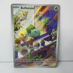 Pokemon Bulbasaur 143/142 Stellar Crown Holo Illustration NM - Image 1