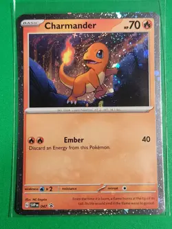 Pokemon TCG Scarlet & Violet Black Star Promo Charmander #47 Cosmos Rare - Image 1