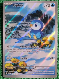 Pokemon TCG Piplup Illustration Rare 098/094 Phantasmal Flames - Pack Fresh - Image 1